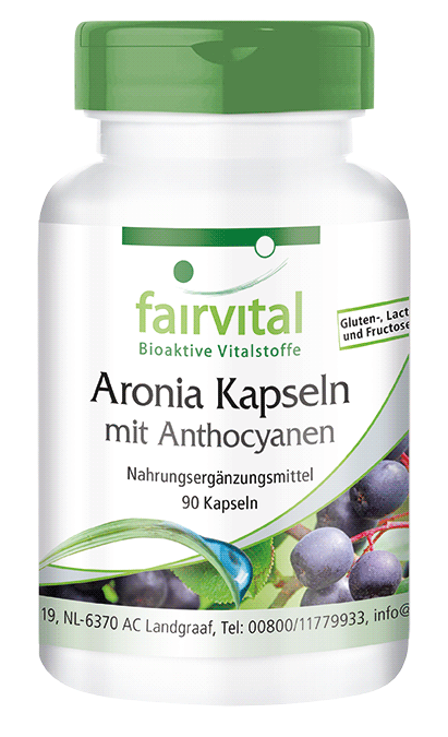 Aronia Kapseln mit Anthocyanen - 90 Kapseln | Vitalstoffe & Gesundheitsprodukte