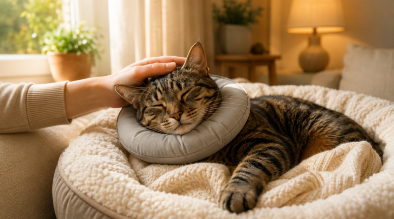 Katze nach der OP