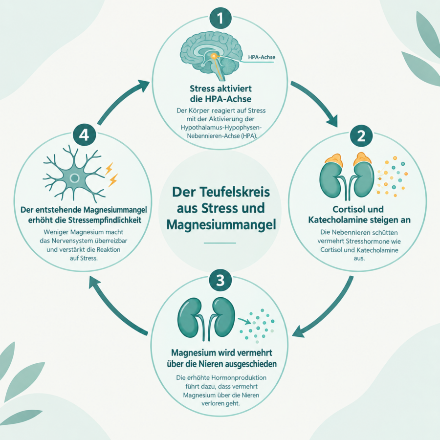 Magnesium und Cortisol: Warum der Mineralstoff über Ihre Stressresistenz entscheidet 2 Magnesium und Cortisol