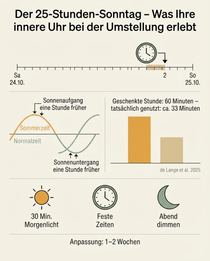 Zeitumstellung Müdigkeit: Warum die „geschenkte“ Stunde am 25. Oktober trotzdem müde macht 2 Zeitumstellung Müdigkeit